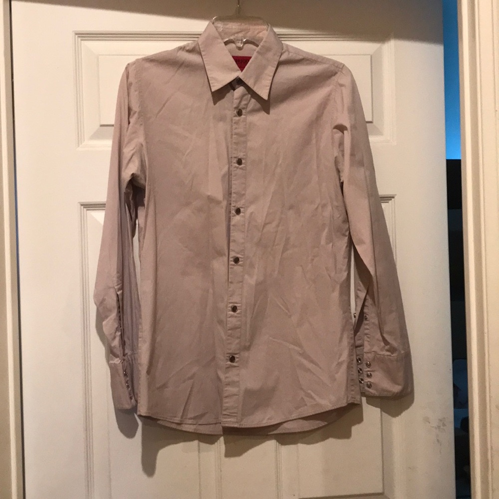 Mauve Hugo boss button up shirt men’s